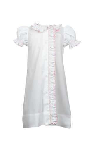 The Proper Peony Pink Evelyn Smocked Gown