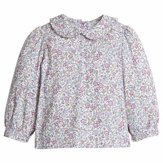 Little English Ruffled Peter Pan Blouse - Margaux Floral