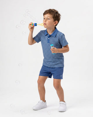Set Athletics Parker Polo - Carolina Mallard