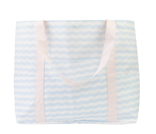 Apple of My Isla - The Summer Bag in Blue/Pink