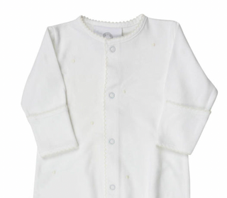 Scallop Dot Onesie Romper - White