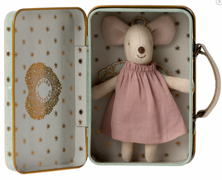 Angel Mouse - Little Sister In Suitcase  - Maileg Danish Design