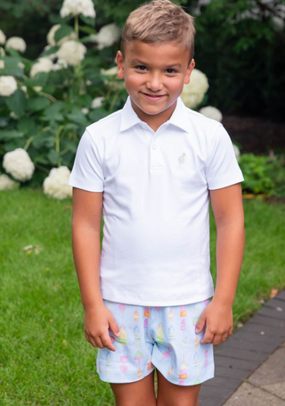 James & Lottie REEL Fun Knit- Conrad Shorts