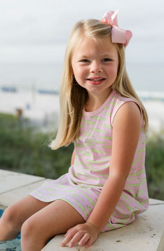 James & Lottie See you Later Alligator Knit- Madison Sleeveless Play Dress