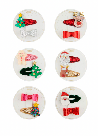 CHRISTMAS HAIR CLIP SETS