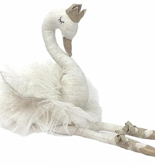 Layla The Ballerina Plush White Swan