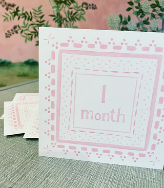 The Proper Peony Milestone Cards - Pink