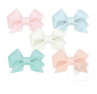 Wee Ones 5 Pack Tiny Front Tail Grosgrain Bows