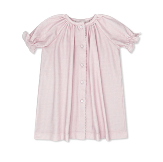 Lullaby Set Vintage Daygown - Baby Pink Minigingham Knit