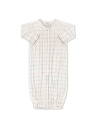 Lullaby Set Snuggle Me Saque - Wilmington Pink Windowpane