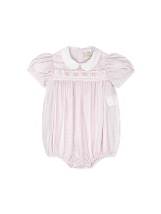 Lullaby Set Ruth Ribbon Bubble Classic Pink Windowpane