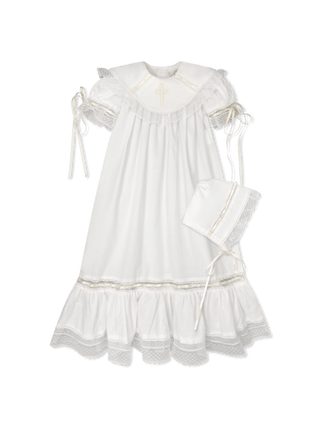 Lullaby Set - Alice Daygown Blessings White Batiste, Cross
