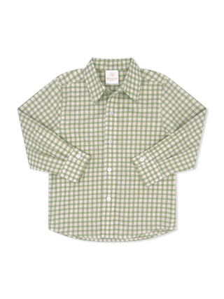 Lullaby Set Brees Button Down - Pinecrest Plaid