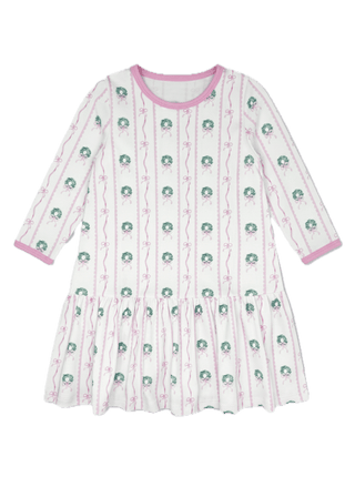 Lullaby Set Dani Dropwaist Dress Long Sleeve - Boxwood and Bows