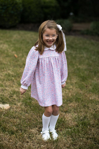 Lullaby Set Memory Making Dress Long Sleeve - Pumpkin Grove Floral