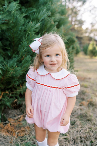Lullaby Set Kendall Bubble - Classic Pink Minigingham, Ric Rac