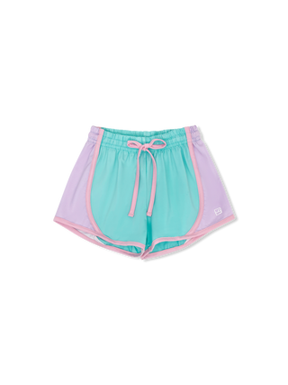 Set Athletics Elise Short - Totally Turquoise, Petal Purple, Cotton Candy Pink