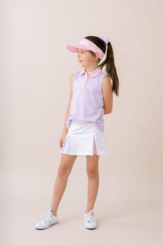 Set Athletics Courtney Skort - Pure Coconut, Cotton Candy Pink, Petal Purple