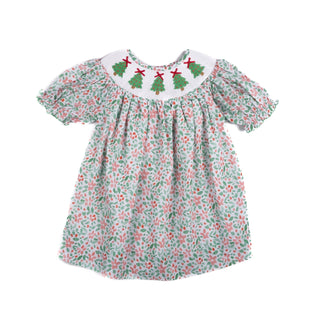 Shop Teeta- Christmas Tree Floral Dress