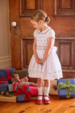 Little English-Smocked Claiborne Dress - Holly