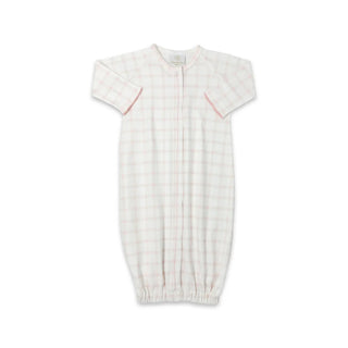 Lullaby Set Snuggle Me Saque Wilmington Pink Windowpane Gown