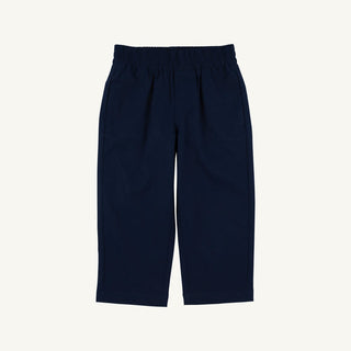The Beaufort Bonnet Company Prepletic™ Sheffield Pants - Nantucket Navy with Keeneland Khaki Stork