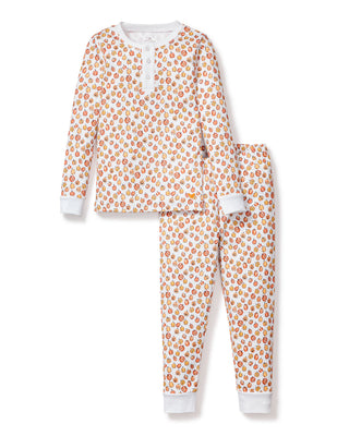 Petite Plume Kid's Pima Snug Fit Pajama Set - Pumpkin Patch