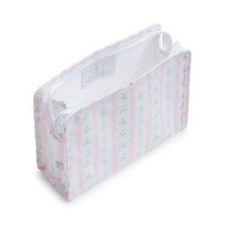 TRVL Roadie Medium Zip Pouch - Ribbon Floral Pink