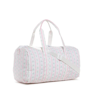 TRVL Weekender Duffel Bag - Ribbon Floral Pink