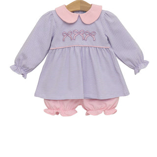 Trotter Street Kids Bloomer Set - Bows