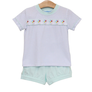Trotter Street Kids Banded Short Set - Magical Balloons