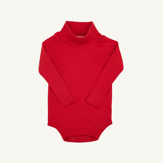 The Beaufort Bonnet Company Tatum's Turtleneck & Onesie (Unisex) - Richmond Red