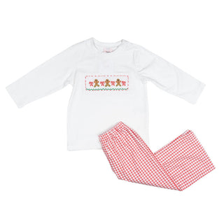 Shop Teeta Trey Pant Set - Gingerbread Man