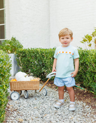 Trotter Street Kids Shorts Set - Pumpkin