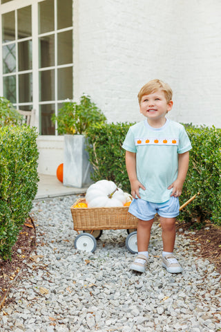 Trotter Street Kids Shorts Set - Pumpkin