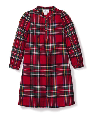 Petite Plume- Girl's Brushed Twill Beatrice Nightgown in Imperial Tartan