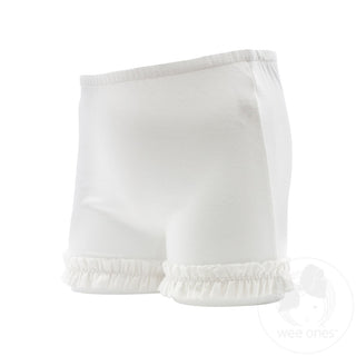 Ruffle WundershortsTM- White