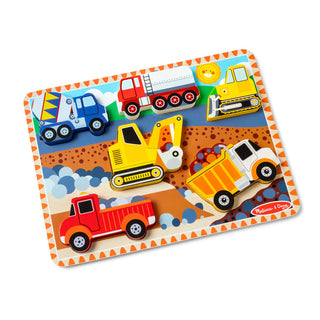 Melissa and Doug - Construction Chunky Puzzle - 6 Pieces