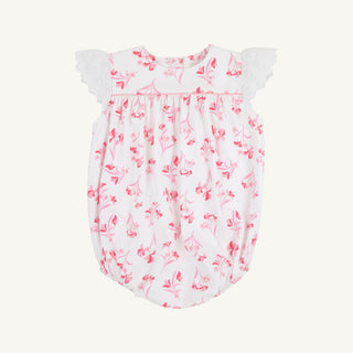 The Beaufort Bonnet Company Angel Sleeve Blythe Bubble -  Fontaine Floral with Worth Avenue White Eyelet