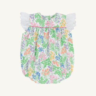 The Beaufort Bonnet Angel Sleeve Blythe Bubble- Gaston Street Garden & Hamptons Hot Pink with Worth Avenue White Eyelet