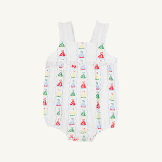 The Beaufort Bonnet Babs Bubble- Set Sail with Worth Avenue White