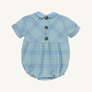 The Beaufort Bonnet Company Bradford Bubble - Audubon Park Plaid with Sarasota Sky