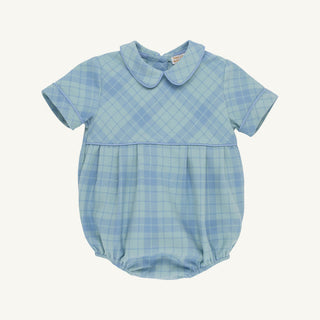 The Beaufort Bonnet Company Bradford Bubble - Audubon Park Plaid with Sarasota Sky
