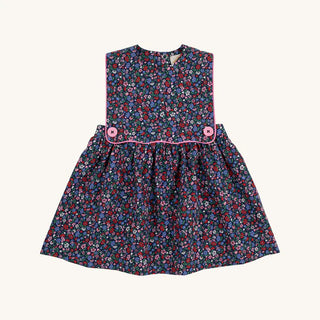 Beaufort Bonnet Brady Button In in Fairfax Farm Floral with Hamptons Hot Pink