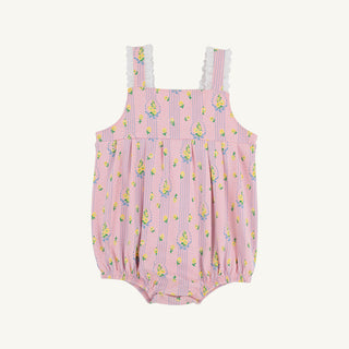 The Beaufort Bonnet Company Branham Bubble Central Park Posies with Worth Avenue White Eyelet