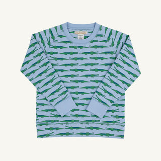 The Beaufort Bonnet Company  See Ya Later Alligator with Beale Street Blue Cassidy Comfy Crewneck