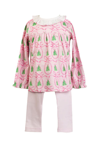 The Proper Peony Tunic Set - Pink Tannenbaum