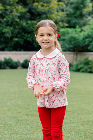 The Proper Peony Tunic Set - Zinnia Blooms