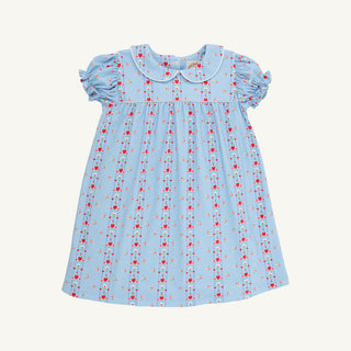 The Beaufort Bonnet Company Holly Day Dress - First Day Flowers with Worth Avenue White