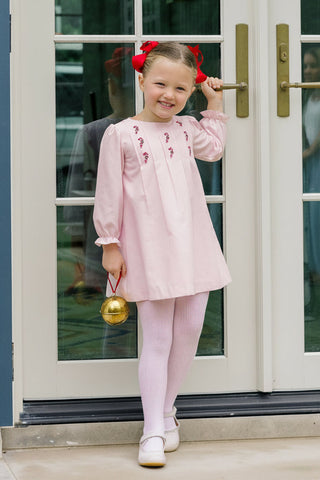 The Proper Peony Merriment Girls Dress - Candy Cane
